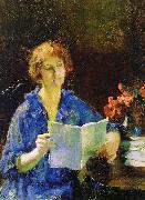 Francis Coates Jones Woman Reading oil painting artist